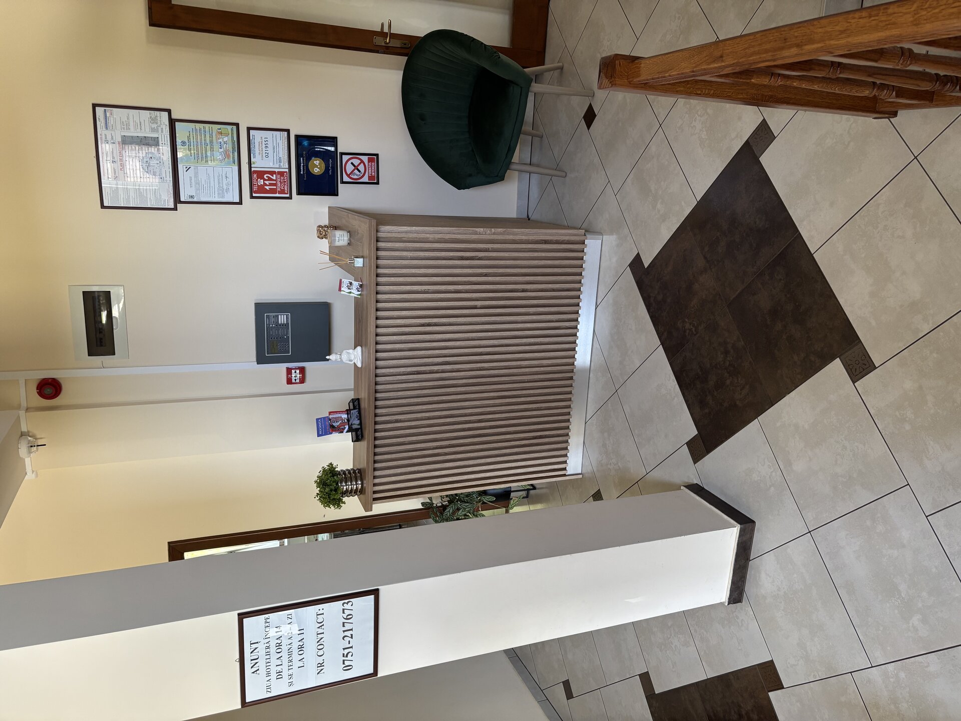 Recepția vilei cu hol primitor